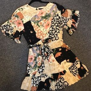 Urban Outfitters Mixed Print Dress